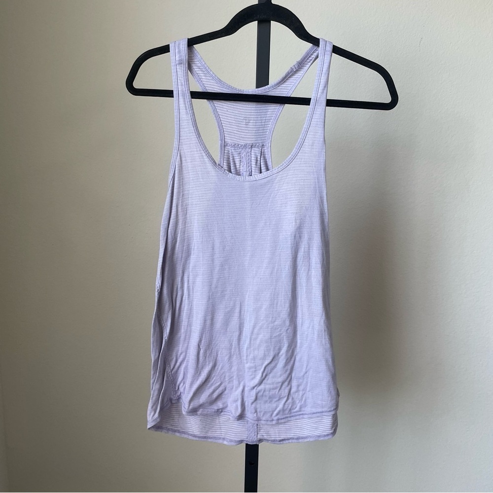 Lululemon 105 Singlet Lilac Razorback Tank